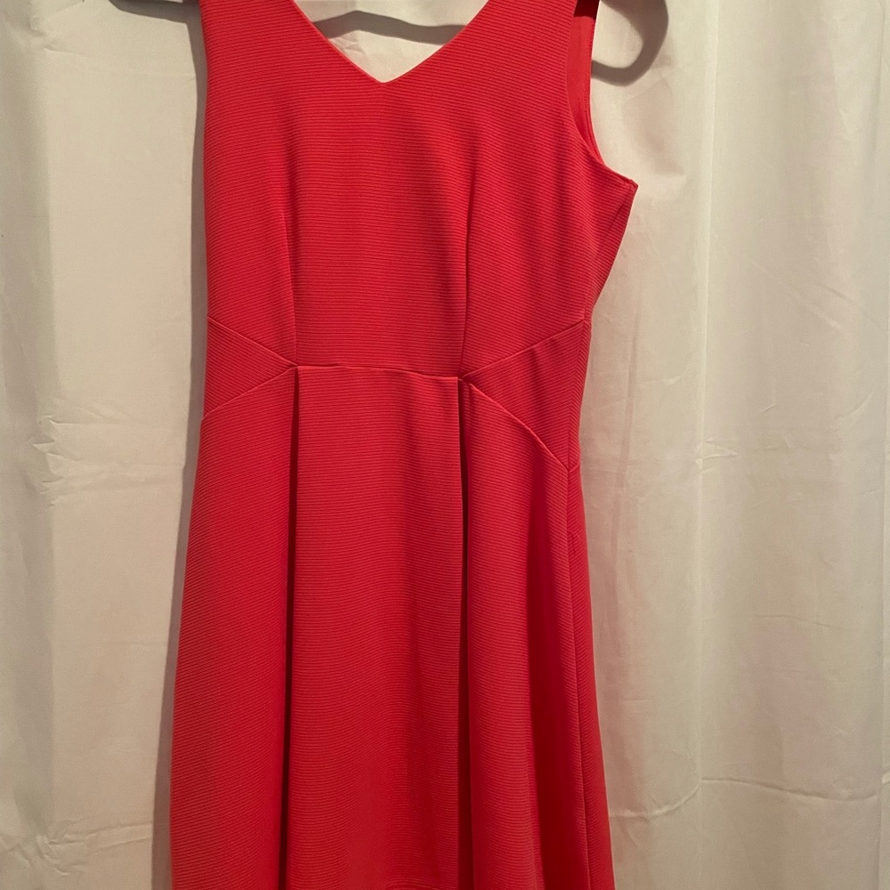 Monteau Strapless Red Fit-and-Flare Dress